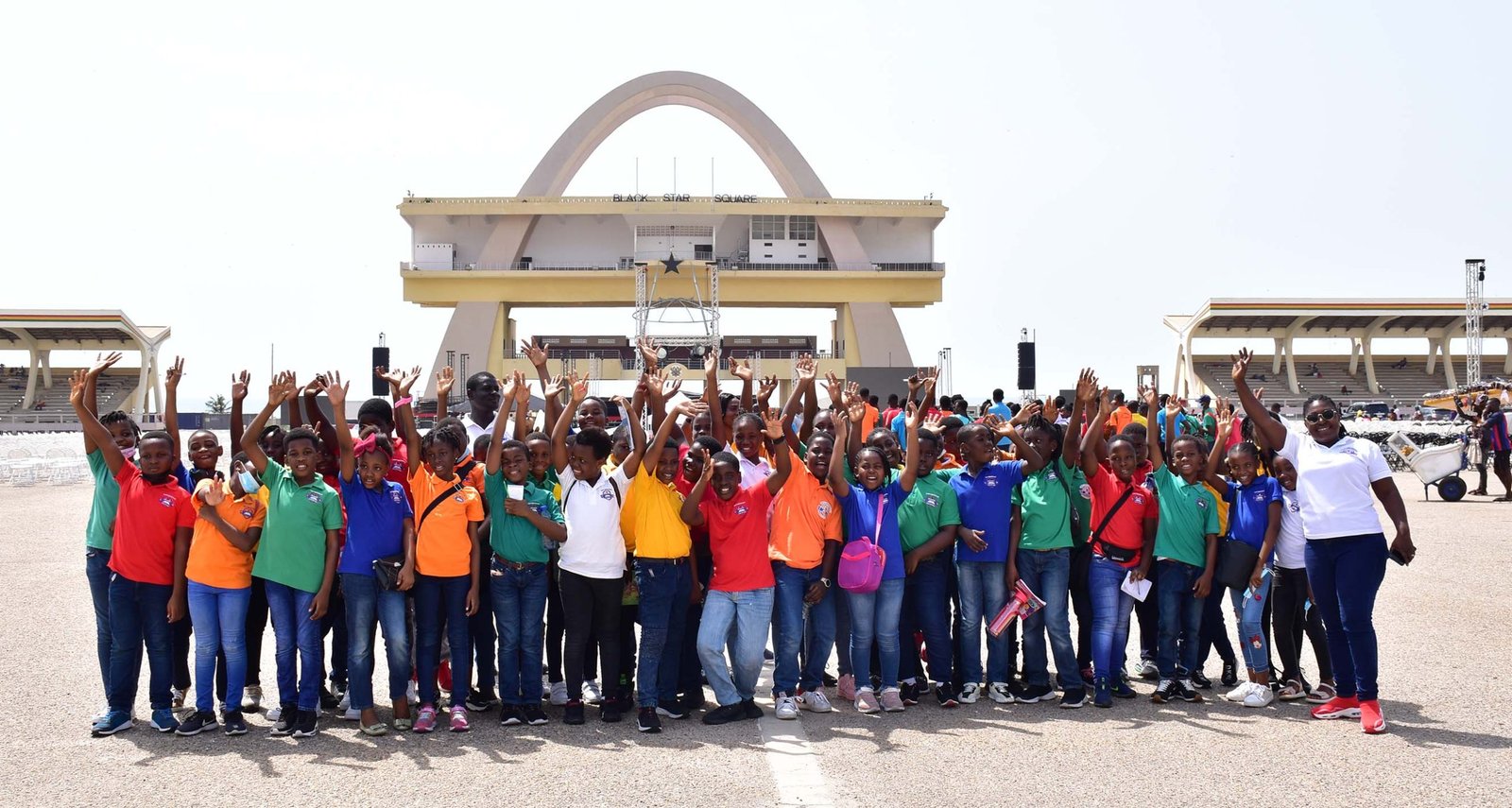 Students on educational trip